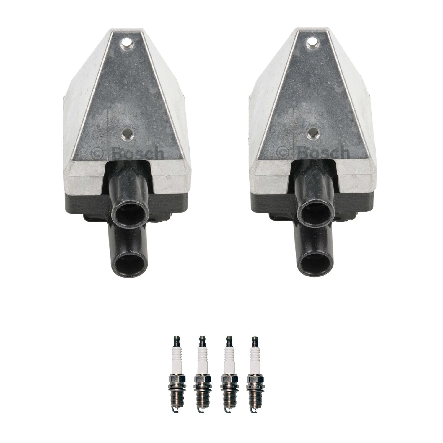 Set of 2 Ignition Coils & 4 Iridium Spark Plugs for Mercedes W202 C220 (1994–2000)