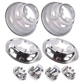 Set of 4 Stainless Steel Dual Wheel Simulator Covers for Dodge Ram 3500 (2003–2018)