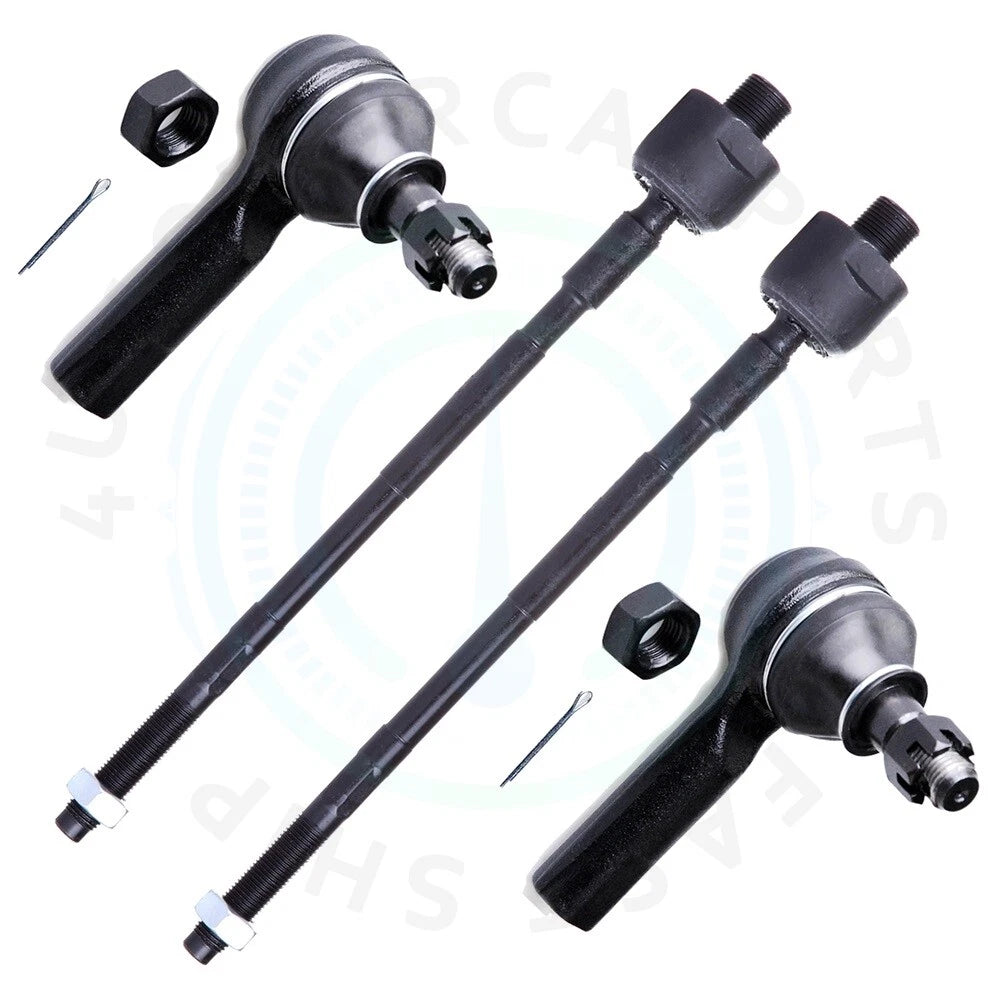 Set of 4 Tie Rod Ends for Nissan Pathfinder Infiniti QX4 (1996–2004)