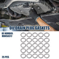 25pcs Oil Drain Plug Gaskets 14mm ID No.MD050317 for Mitsubishi Lancer (2005–2014)
