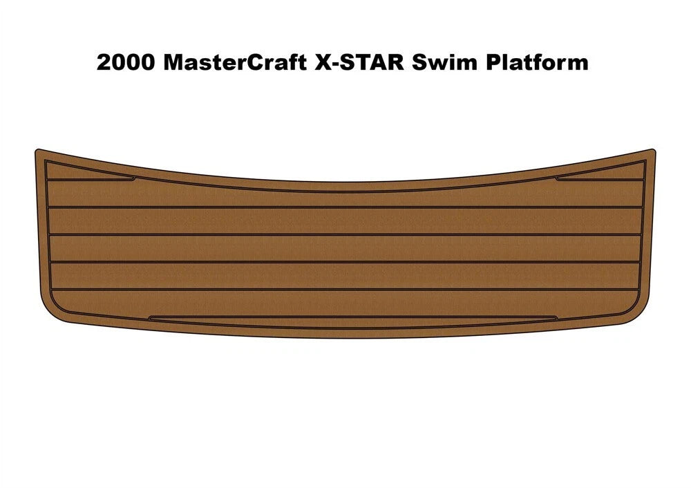 Swim Platform Pad for MasterCraft X-STAR (2000) - EVA Foam Teak Deck Flooring