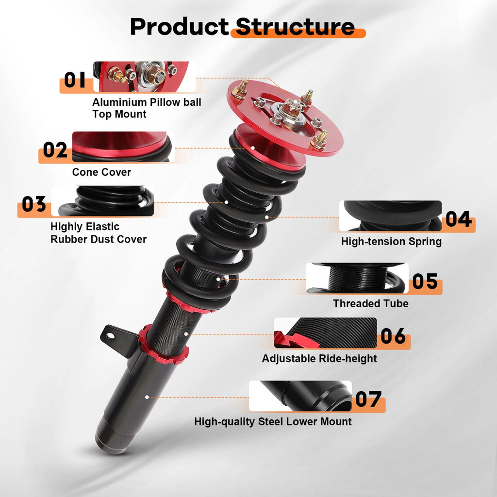 Coilovers for BMW E46 320i 325i (2001-2005) Adjustable Height Suspension