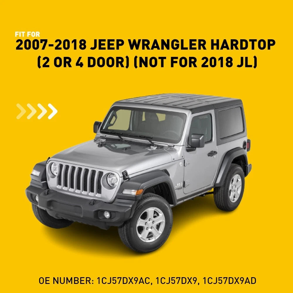 2pc Hardtop Freedom Top Mounting Knob Screw for Jeep Wrangler JK (2007–2018)