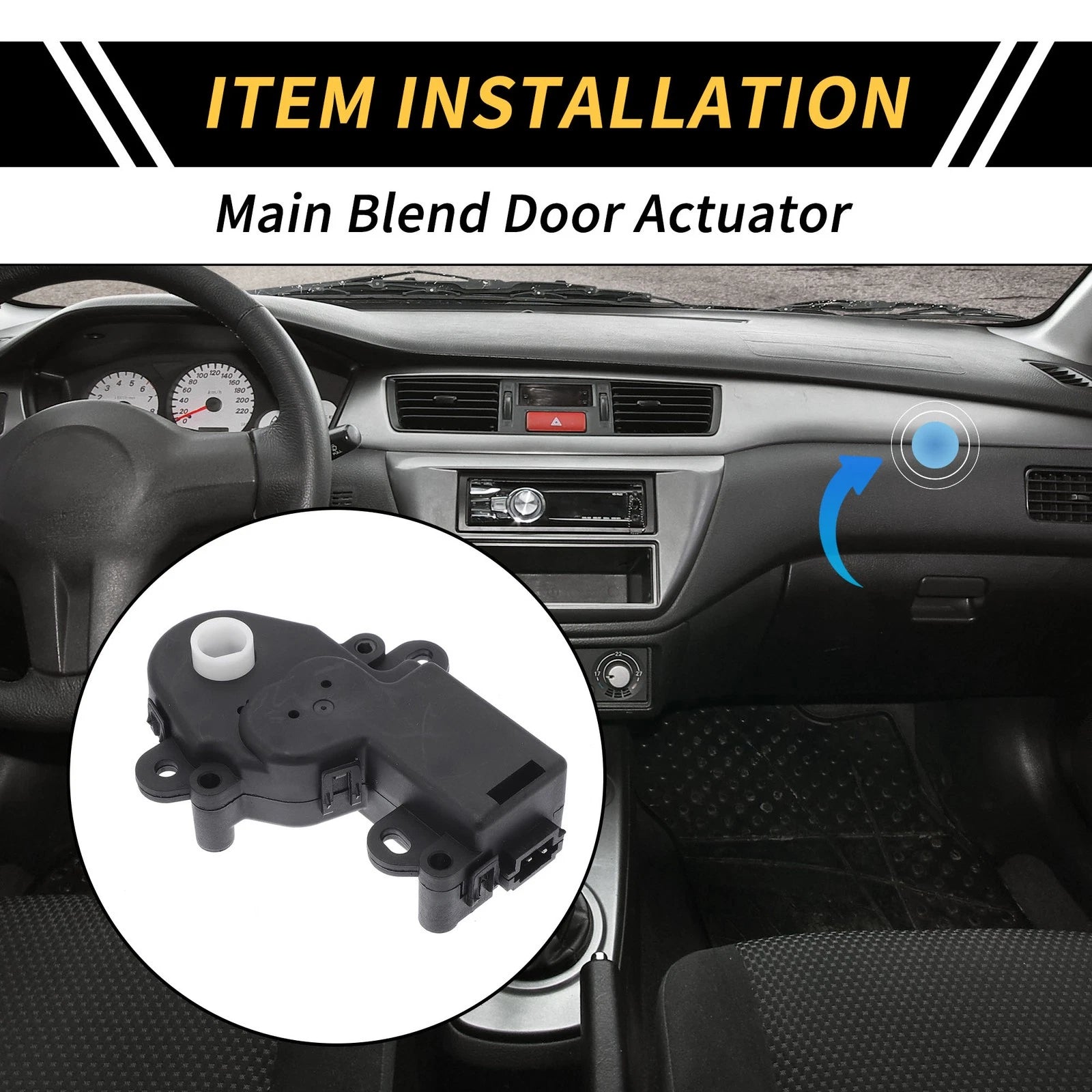 HVAC Air Door Actuator Heater Blend for Chevrolet Colorado (2004–2012) No. 604132