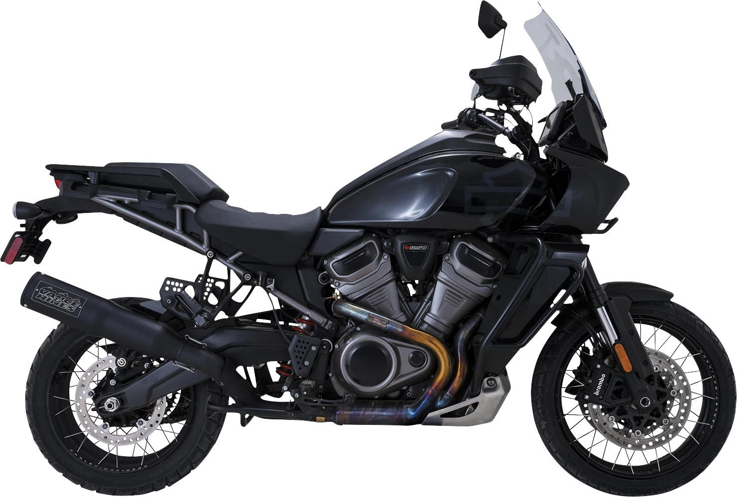 Vance & Hines 450 Slip-On Muffler for Adventure (2021–2025) Black/Stainless