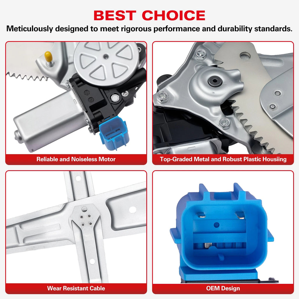 Electric Window Regulator with Motor for Honda Accord (2008–2012)