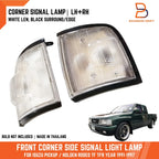 White Lens Black Trim Front Corner Signal Light for Holden Rodeo (91-97)