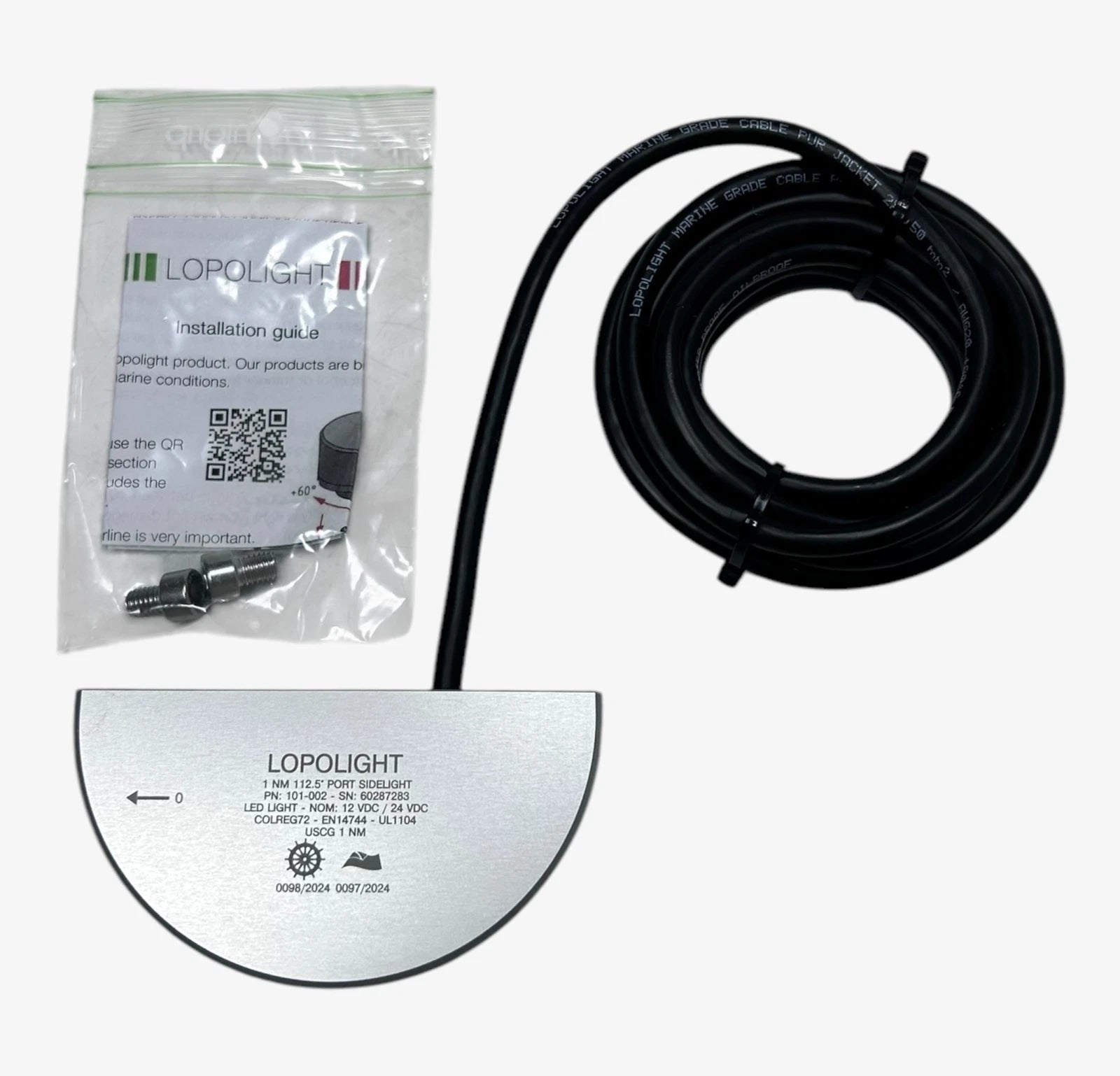 Lopolight 101-002 Port Side Light for Marine Vessels (1NM)