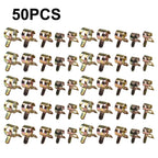 50pcs Spring Clips for Fuel Hose Vacuum Line Tube Fastener Clamps
