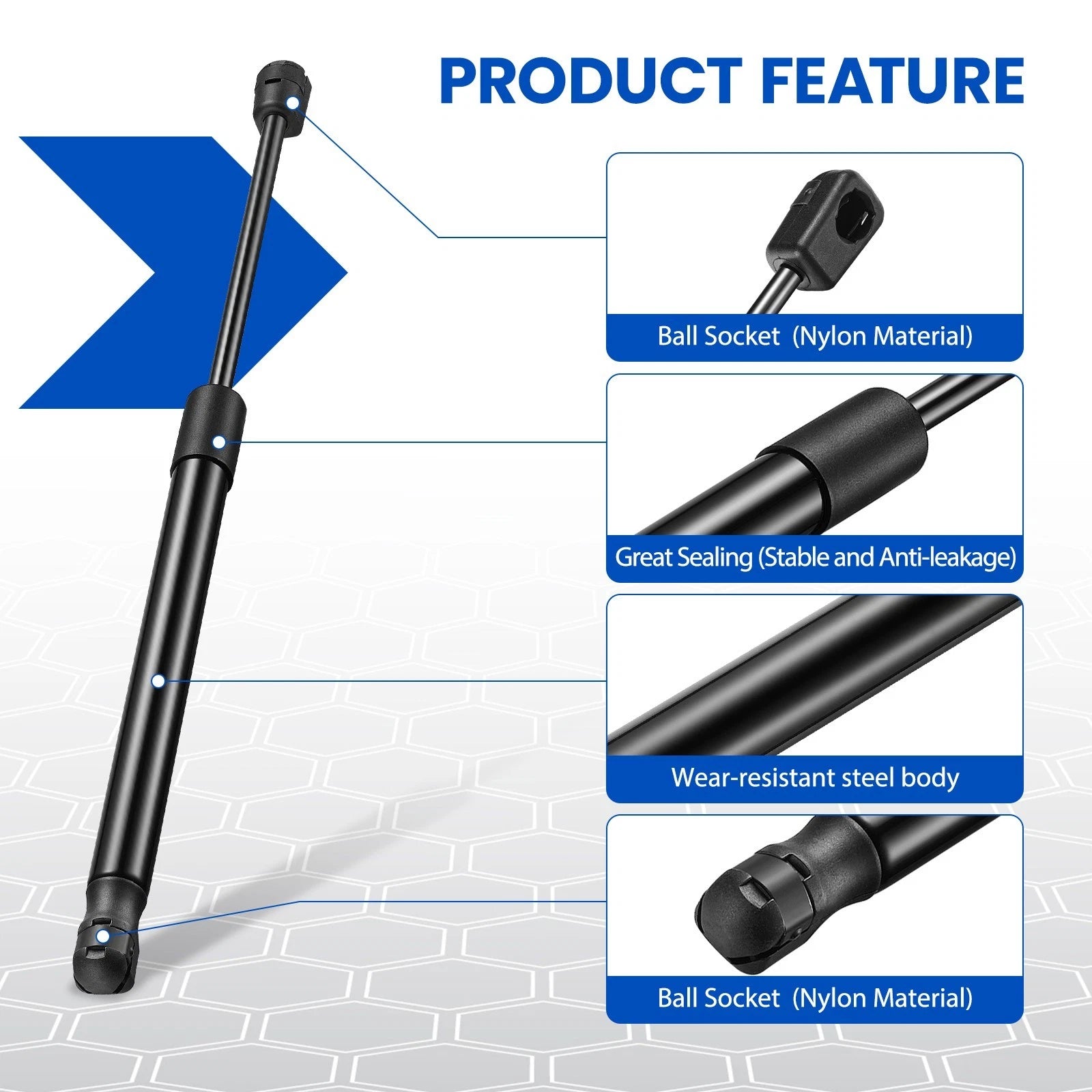 Gas Strut Topper Replacement for Leer Camper Shell (2015-2024)