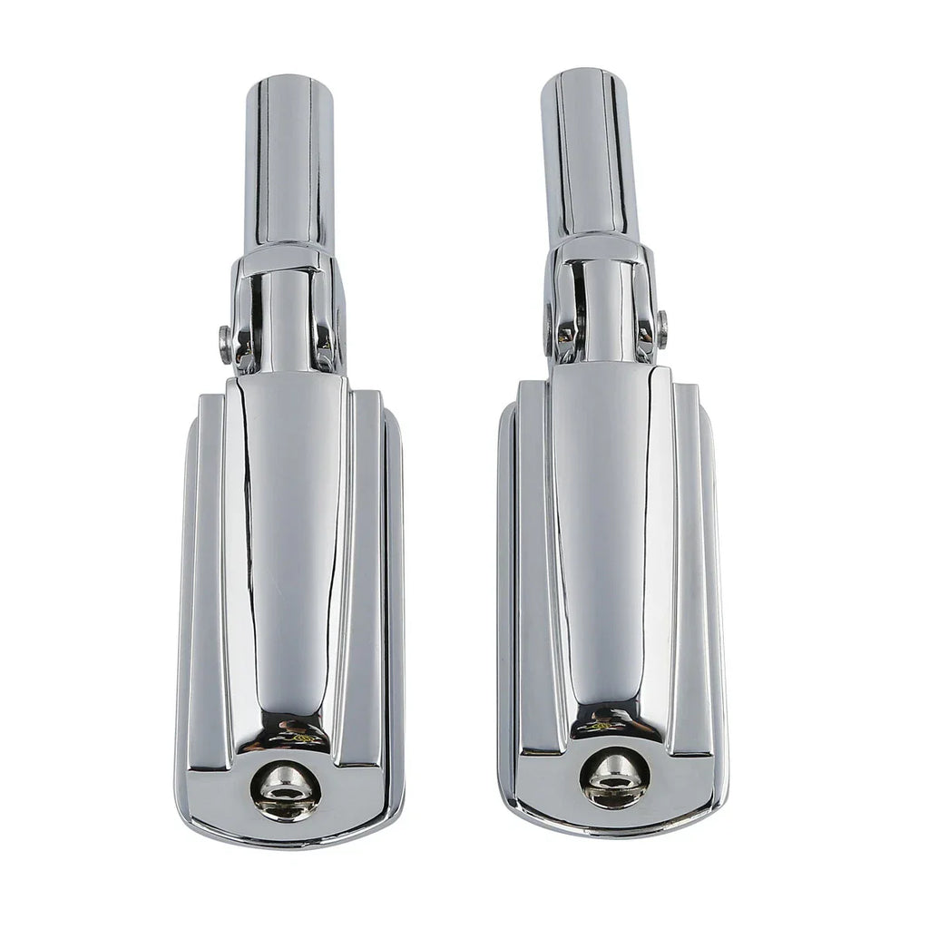 Pair Chrome Passenger Foot Pegs for Harley Softail Slim (2012-2017)