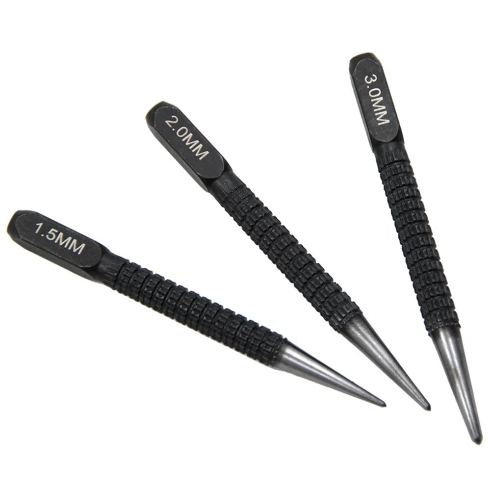 Marking Center Punch Set of 3 Adjustable Alloy Steel Drilling Tools