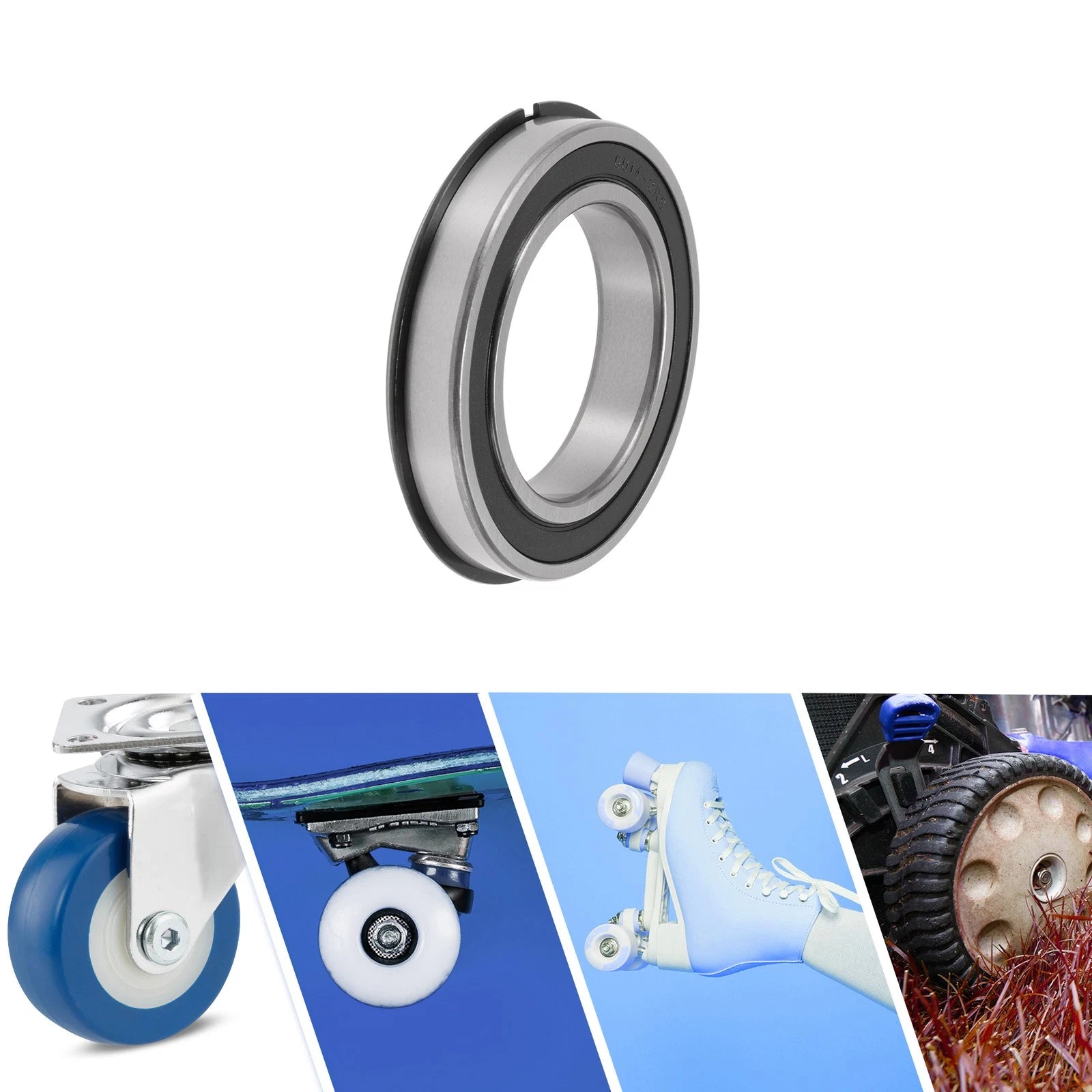 Deep Groove Ball Bearings 70x110x20mm for Scooter Skateboard (6014NR2RS)