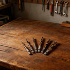 6 Piece Cobalt Drill Bit Set for Stainless Steel (Sizes Marked)