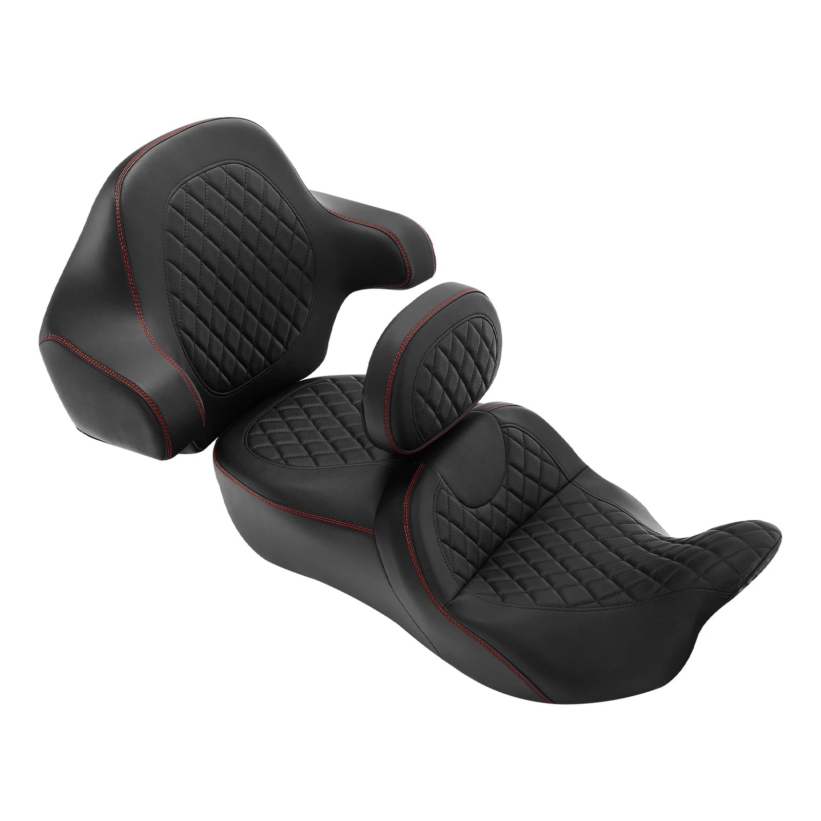 Seat & Backrest Pad for Harley Touring Road Glide (2014–2023)