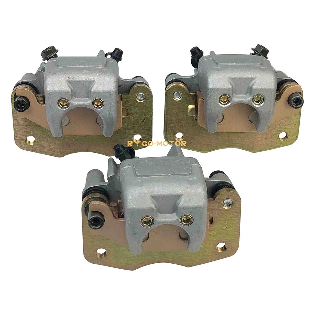 Front & Rear Brake Calipers Set for Can Am Renegade 500 800 800R (2007–2012) w/Pads