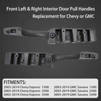 Interior Pull Door Handle Kit for Chevy Express GMC Savana (2003–2019)