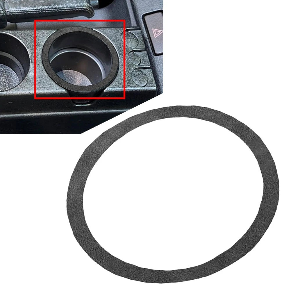 Water Cup Holder Ring Cover Trim for BMW 3 Series E36 (1994–1996) Suede Black