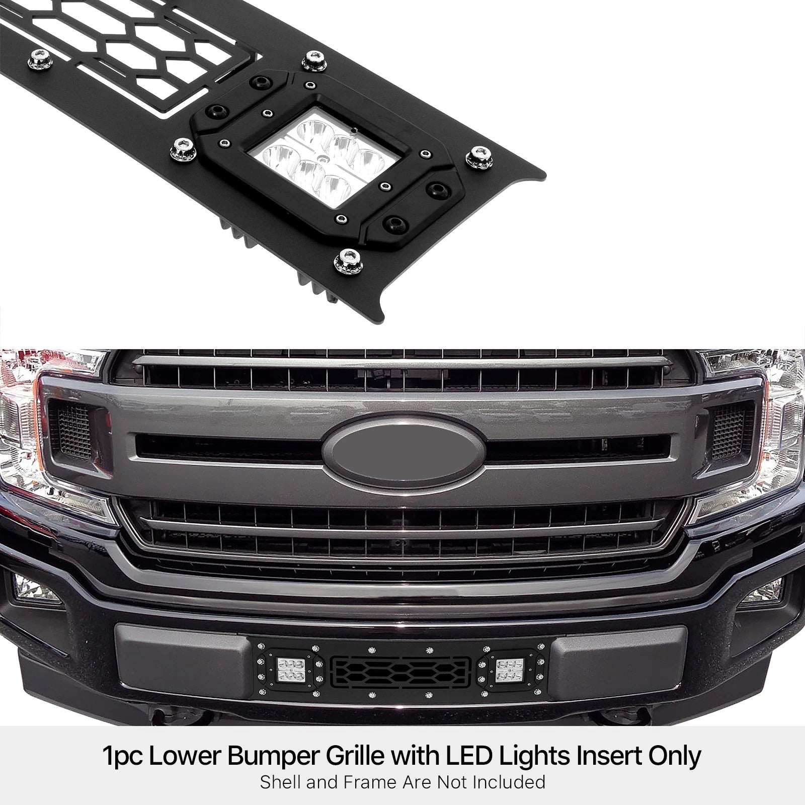 Bumper with LED Grille Insert for Ford F-150 (2018-2020)