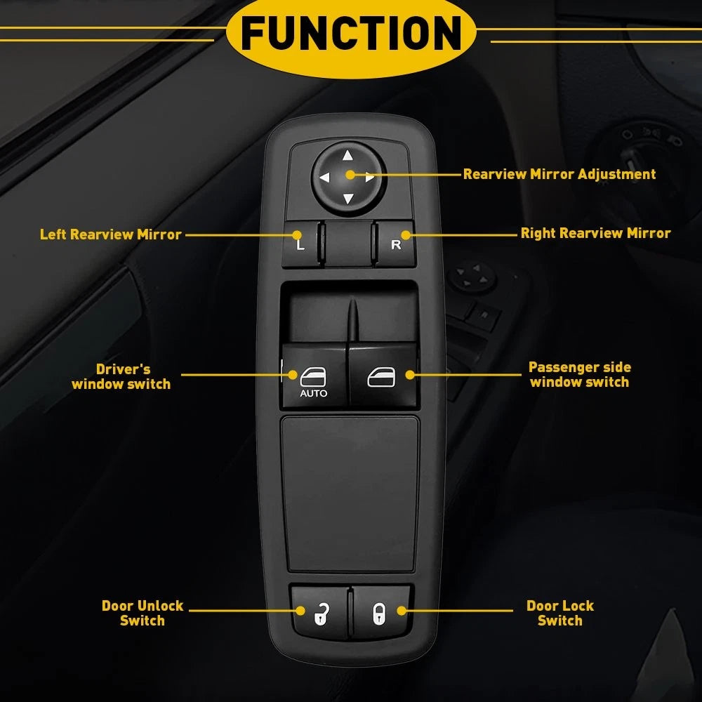 Left Power Window Switch for Dodge Grand Caravan (2012–2016)