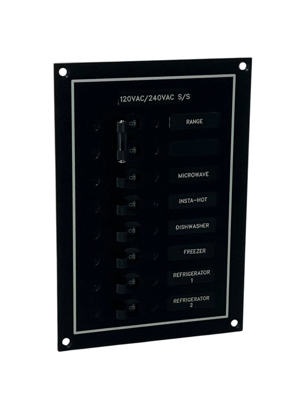 AC Panel for Marine Electrical (120 VAC / 240 VAC) 8in x 5.5in