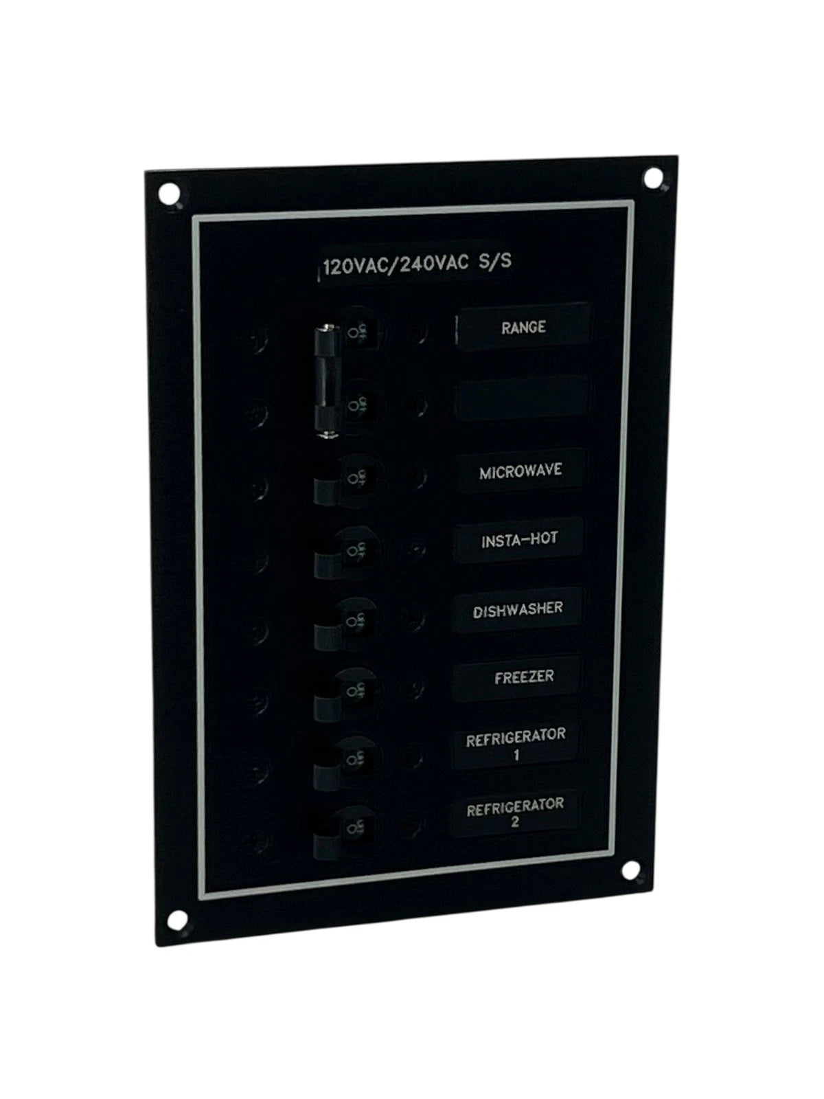 AC Panel for Marine Electrical (120 VAC / 240 VAC) 8in x 5.5in