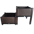 2X Raised Garden Bed Planter for Elevated Flower Vegetable Growing