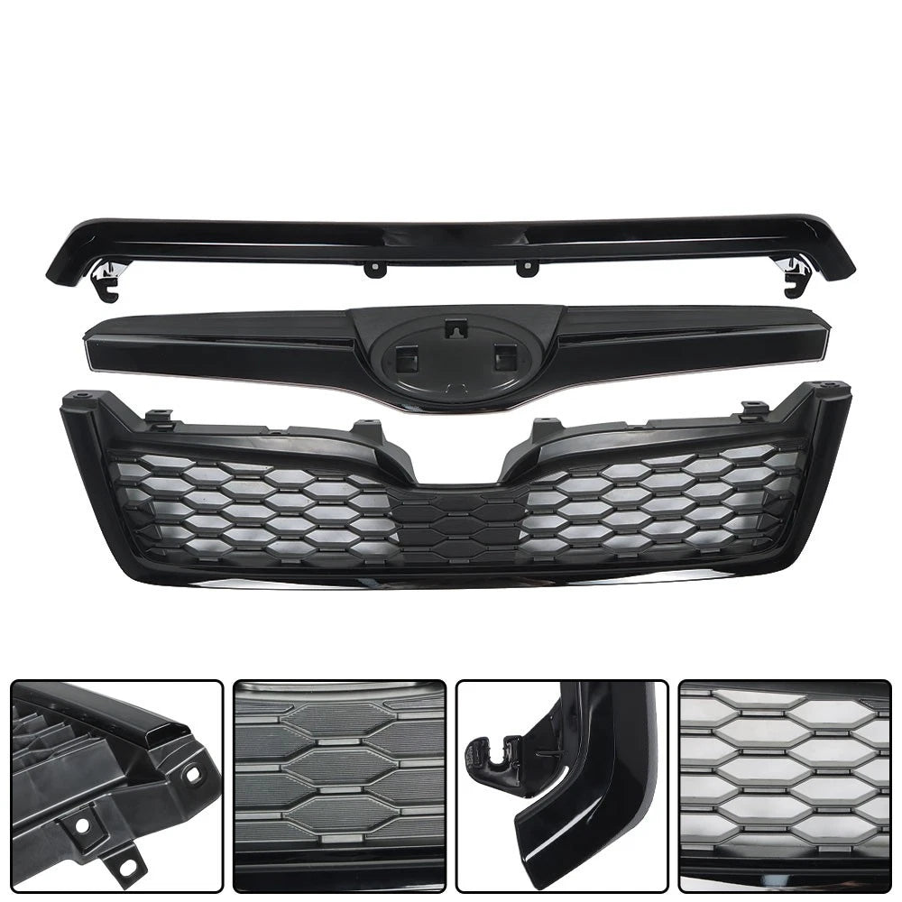 Gloss Black Honeycomb Upper Grille for Subaru Forester (2014â2018)
