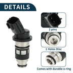 Fuel Injector No. 1660073C90 for Nissan Tsuru 1.6L (2002–2017) 1 Pc Black
