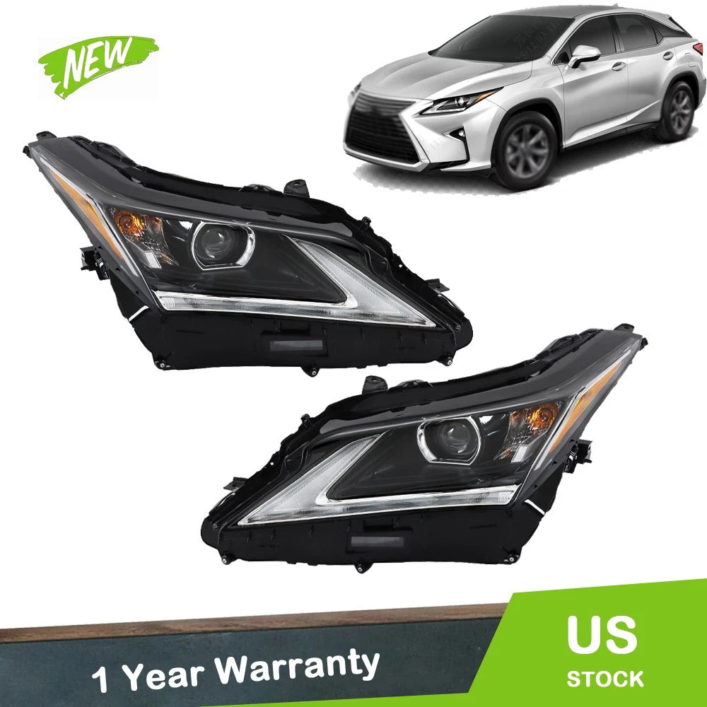 Headlight Assembly Pair for Lexus RX350/RX450h (2016–2019) LED