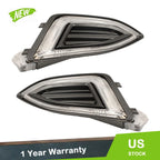 Pair LED DRL Parking Light Bumper Fog Lamp for Ford Edge (2015–2018)
