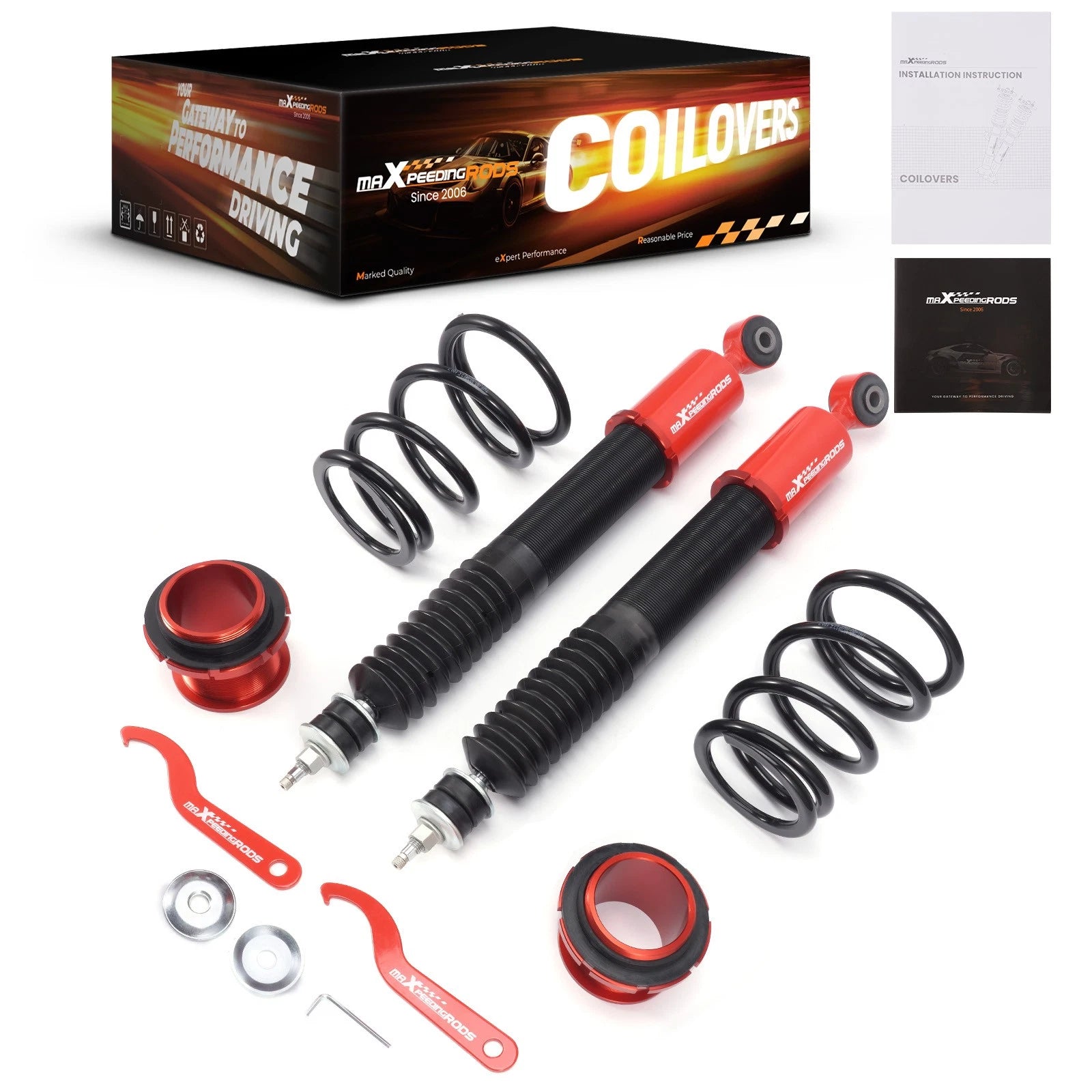 Adjustable Rear Coilovers 24 Way Damper for Ford Mustang (1994-2004)