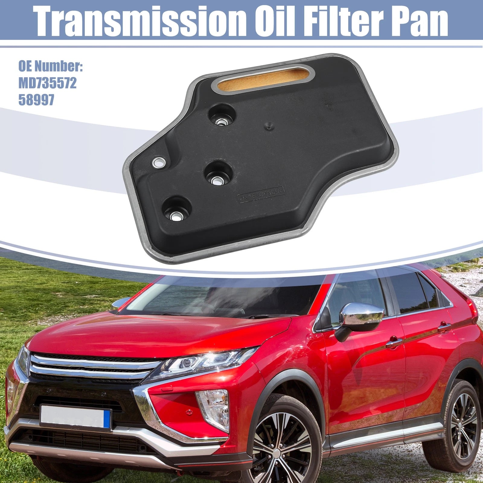 Transmission Filter Oil Pan for Mitsubishi Eclipse (1990–1999) MD735572 58997