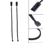 PWM Fan Hub Cable for PC Cooling (1 in 5 out, 40cm, 4 Pin)