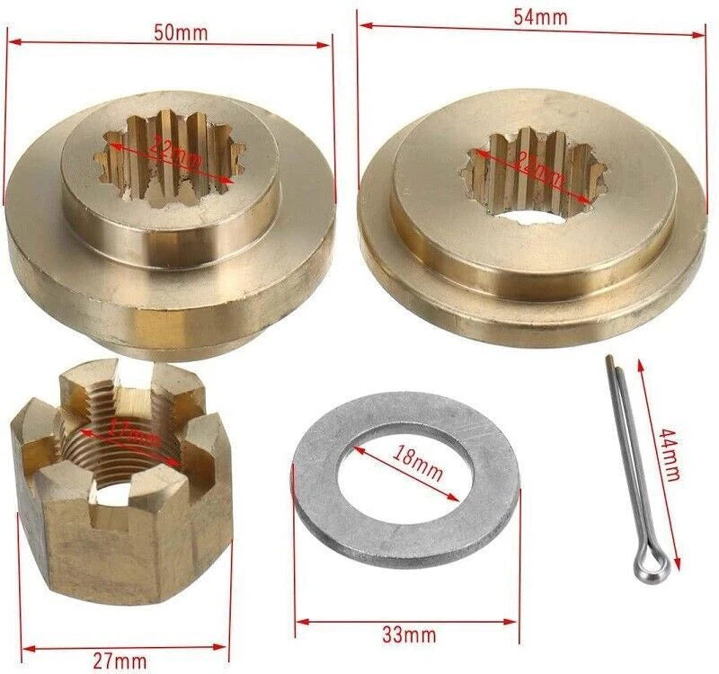 Hardware Kit for Suzuki 40-65hp Outboard Propeller 13 Tooth Spline
