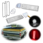 Set of 4 Clear LED Taillamps for 67-72 Chevy GMC Pickup Truck