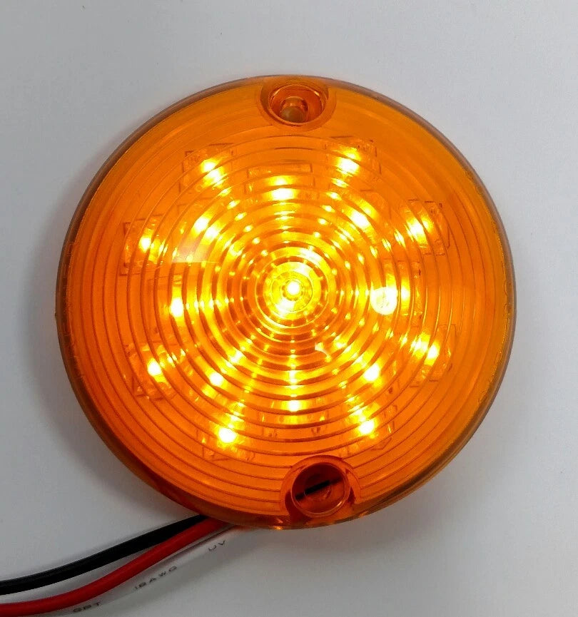 Amber LED Parking Light Lens Turn Signal for 1957 Chevy (1957–1957)