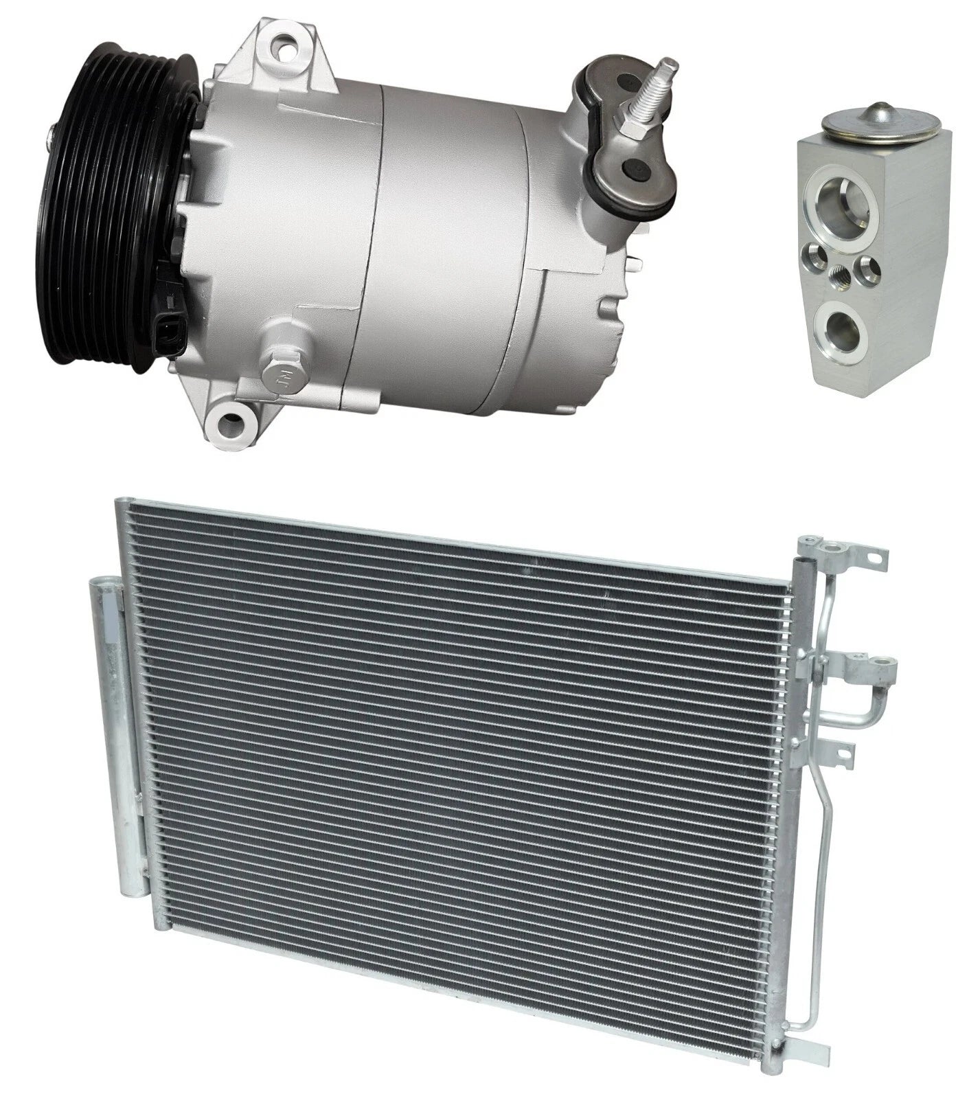 AC Compressor Kit With Condenser for Saturn Vue 2.4L Hybrid (2008-2008)