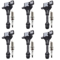 6X Ignition Coil + Iridium Spark Plug 22248-8J115 for Nissan Murano (2003–2008)