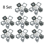 Set of 8 Carburetor Kits for Kawasaki TD24 TD25 TD33 TG20 TG24 TG25 TG33