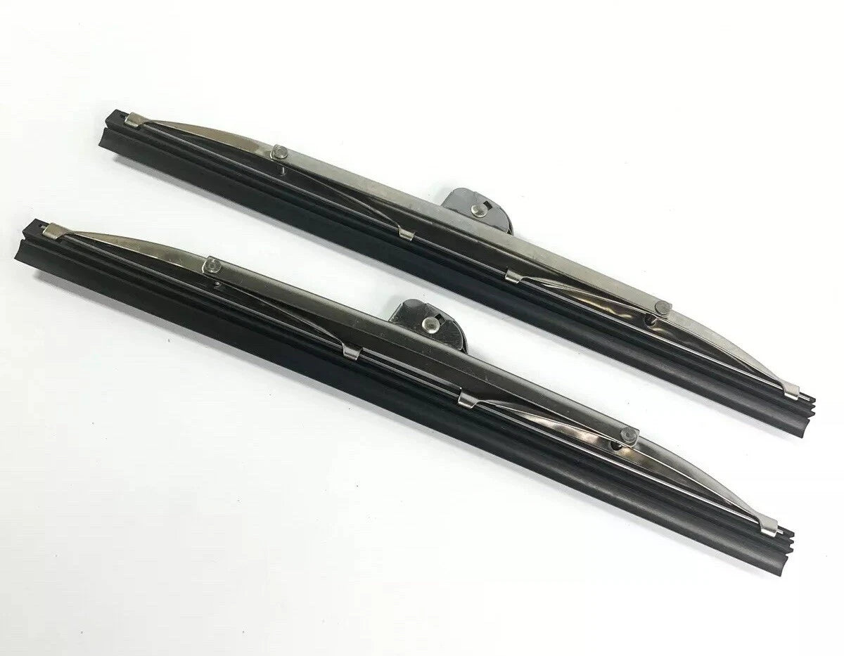 8 Inch Polished Stainless Front Windshield Wiper Blades for Pair (Wrist) (2006–2016)