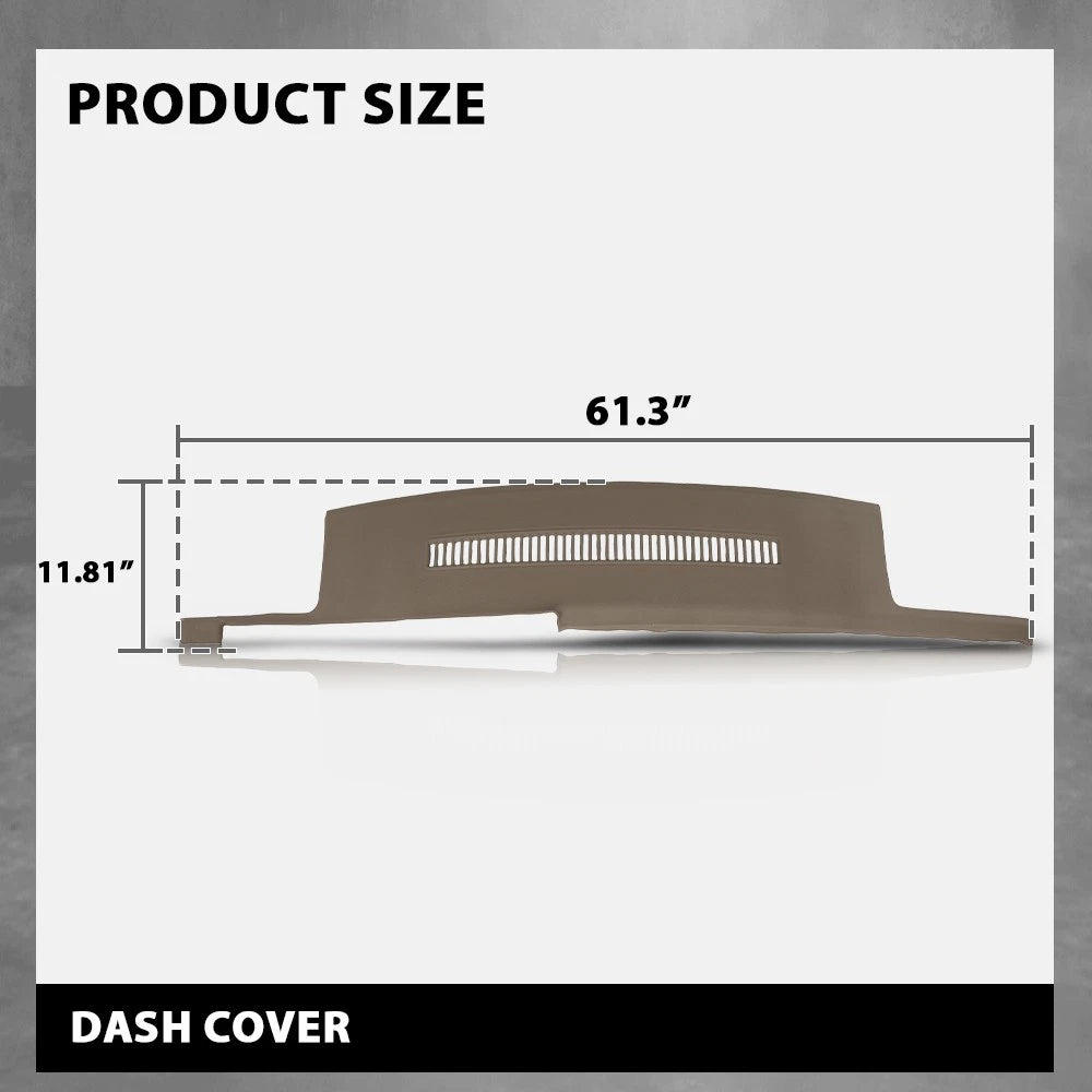 Soft TPE Dash Cover Cap for Chevy GMC C/K 1500 2500 3500 Blazer (88–94)