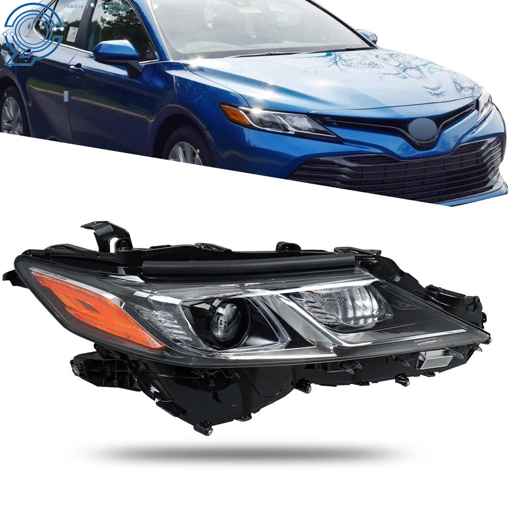 Headlight for Toyota Camry (2018–2022) Black Housing Passenger Side