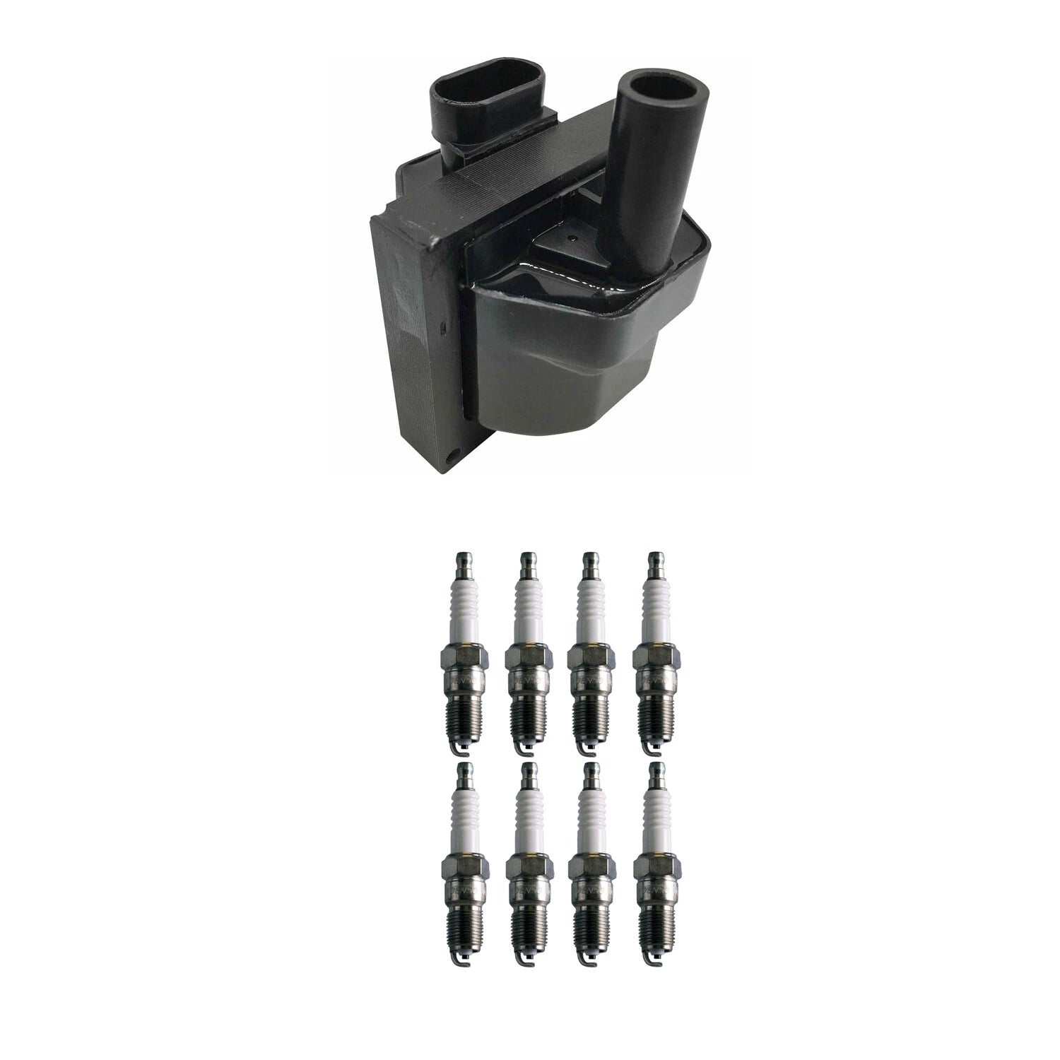 Ignition Coil & Denso Spark Plugs Kit for C1500 Escalade V8 (1999–2000)