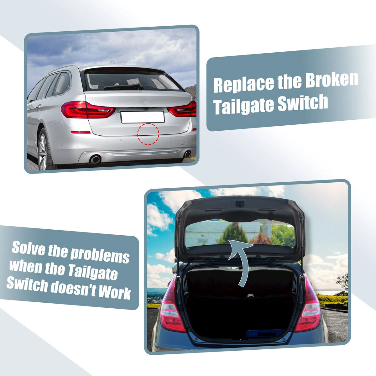 Trunk Tailgate Handle Release Switch for BMW E60 E70 E82 E88 E91 (2008–2017)