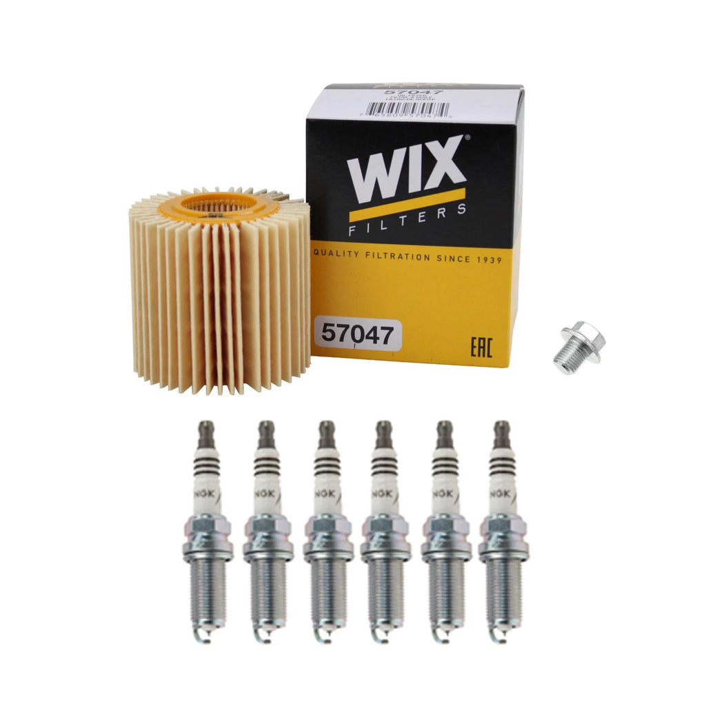 Wix Engine Oil Filter & NGK 6 IridiumIX Spark Plug Kit for RAV4 Sienna (2006–2020)
