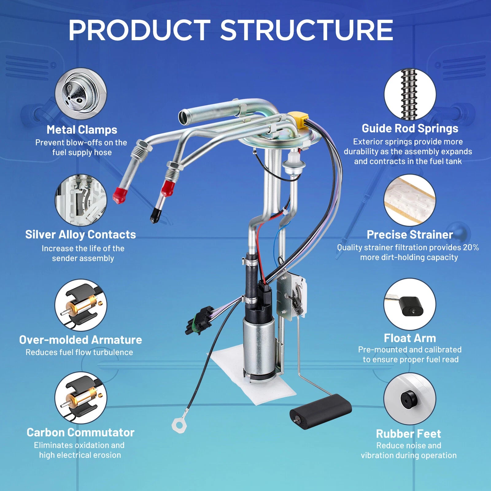 Electric Fuel Pump Assembly for Buick Cadillac Oldsmobile