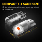 2X Red LED Bulbs for Tail Stop Brake Turn Signal Light (168 192 194)