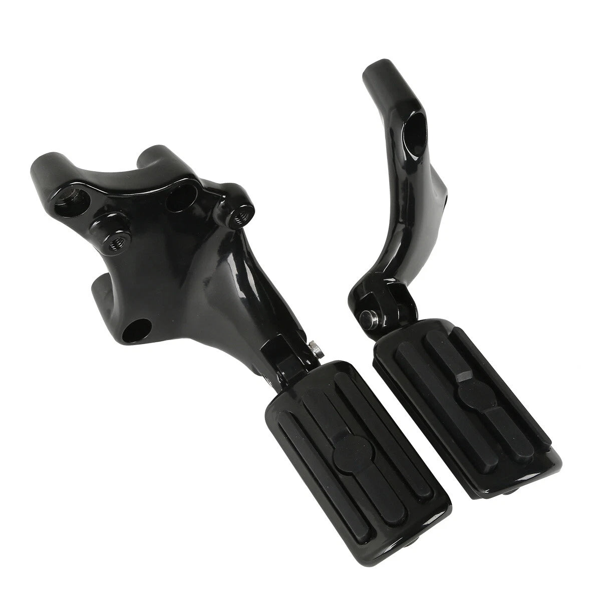 Footpegs with Mount Brackets for Harley Sportster XL 883 1200 (2014–2022) Black