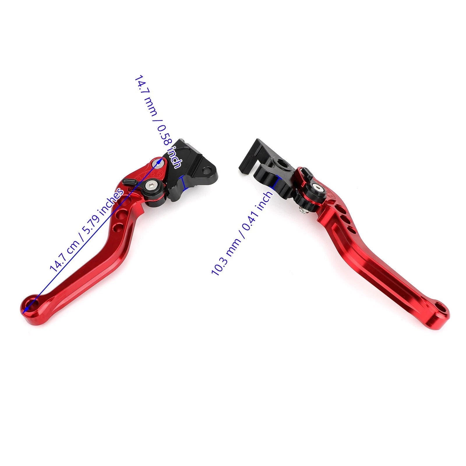 Set of 2 Aluminum Brake Clutch Levers for Honda PCX 125 (2011–2023) Red